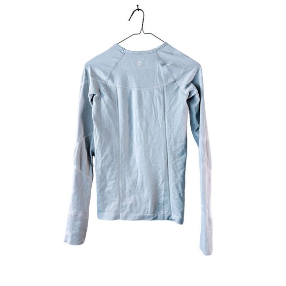 Athleta Small Light Grey Long Sleeve Athletic Shirt - Picture 7 of 9